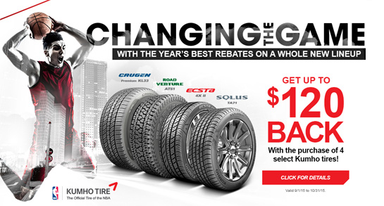 Kumho Tire Rebate Fall 2015 Traction A Blog By Vulcan Tire