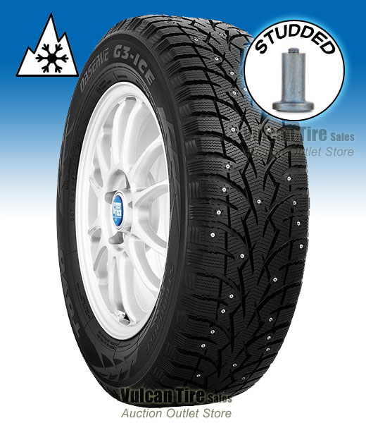 Toyo Observe G3-Ice STUDDED Snow Tires 195/65R15 91T NEW (Set of 4) 195 ...