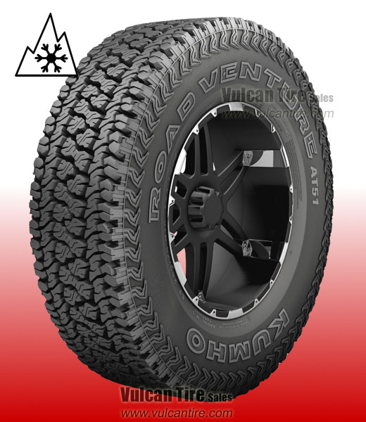 Tire Kumho Road Venture AT51 LT 215//75R15 Load D 8 Ply A//T All Terrain